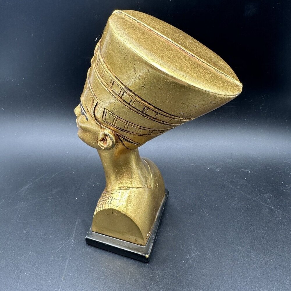 Queen NEFERTITI Bust Egyptian Statue AGI Artisans Guild International Vtg 1970s - Picture 4 of 15